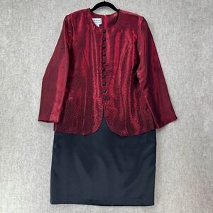 Alex Evenings 1 Piece Dress  Size 14 Beaded Formal Iridescent Sheath Wedding‎